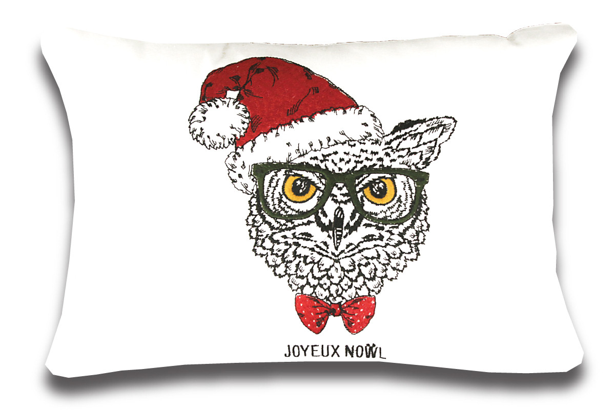 Hipster Christmas Owl